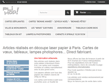 Tablet Screenshot of cartes-pli-hop.com